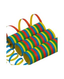 Serpentinas Papel Ignifugo Surtido 0.7X400cm 