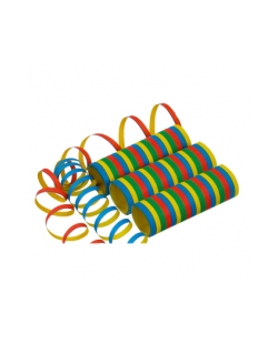 Serpentinas Papel Ignifugo Surtido 0.7X400cm 