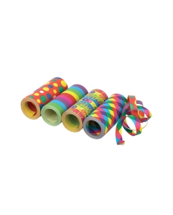 Serpentinas Papel Ignifugo Surtido Junbo 1.4X1500cm  