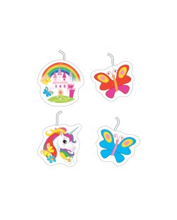 Velas Mini Forma Unicornio 