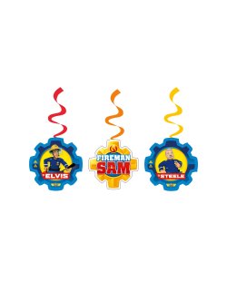 Adornos en forma de remolino de Sam el Bombero-60cm 