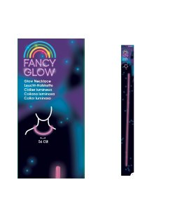 Glow Necklace Rosa 56 cm 