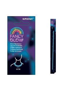 Glow Necklace Azul 56 cm 