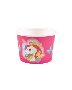Tarrina Unicorn Paper Treat/Ice Cream Cups 251ml  
