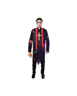 Disfraz Adulto Zombie Vicar - Large Talla