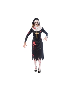 Disfraz Adulto Zombie Nun - Talla 12-14