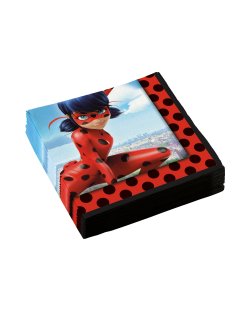 SERVILLETAS 33x33cm LADYBUG 