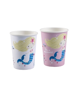 Vasos 250ml Papel Be A Mermaid 