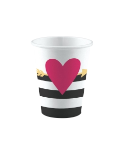 Vasos 250ml Papel Everyday Love 