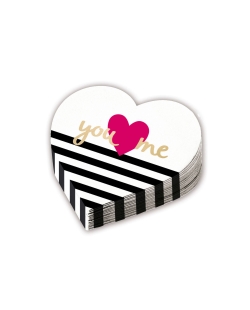 Servilletas Forma De Corazon Amor 32cm 