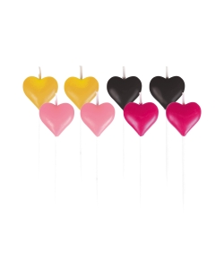 Velas Mini Forma Corazon 7cm 