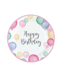 Platos 23cm Happy Birthday 