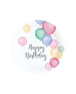 Platos 18cm Happy Birthday 