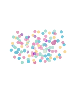 Confeti Bday Pastel Foil/Papel 15gr 