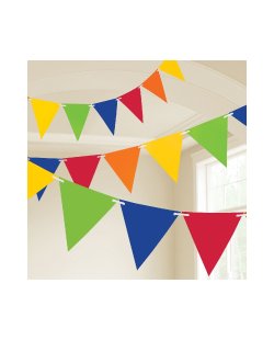 Banderin Rainbow Plastic 10m  
