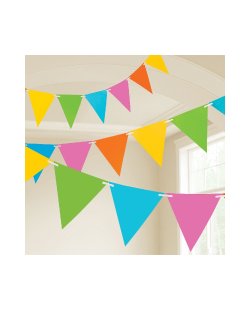 Banderin Multi plastico 10mt x 32cm 