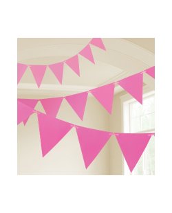Banderin Bright Pink Plastic 10m  ***OFERTA DTO NO ACUMULABLE