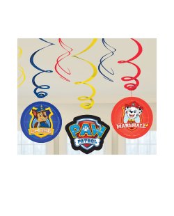 Decorado remolino colgantes Patrulla Canina - 60cm 