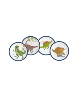 Platos 23cm Dinosaurio Feliz 