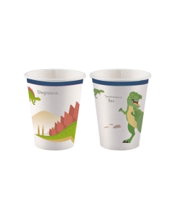 Vasos Papel 250ml Dinosaurio Feliz 