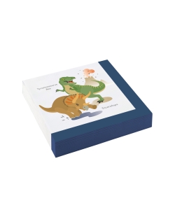 Serv/Med 33X33cm Dinosaurio Feliz 