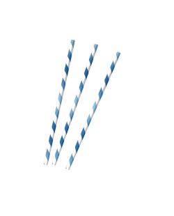 Pajitas Papel Azul Claro 19,7cm  ***OFERTA DTO NO ACUMULABLE