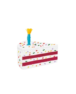 Piñata Trozo Pastel Cumpleaños 46.8X31.5X21.6cm  