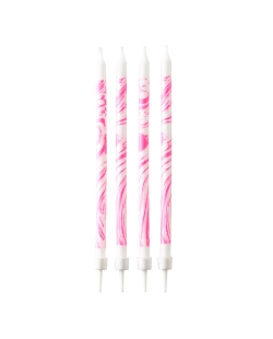 Velas Rosa Marmol 12cm 