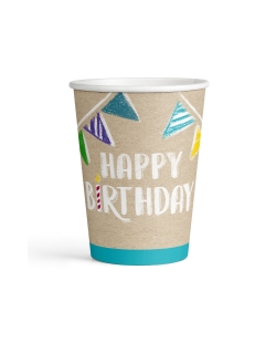 Vasos 250ml Papel My Bday Party 