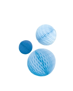 Decorac. Nido Abeja Papel Azul 14cm/ 18cm/ 22cm  