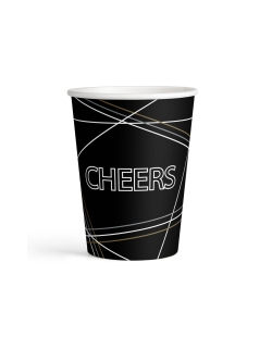 Vasos 250ml Papel Elegant Wishes: Cheers 