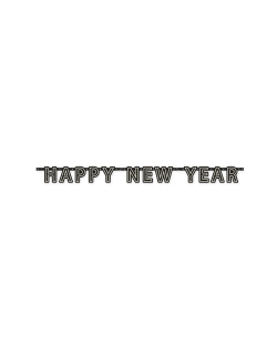 Banderin Letras Happy New Year Papel 180X13.2cm ***OFERTA DTO NO ACUMULABLE