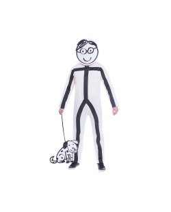 Disfraz Stick Man Std Talla 