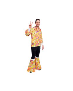 Disfraz Adulto 60 S Flower Power Shirt Talla Xl
