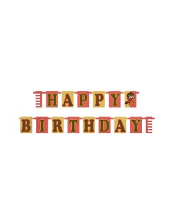 Banderin Letras Harry Potter H. Bday 2.1M ***OFERTA DTO NO ACUMULABLE