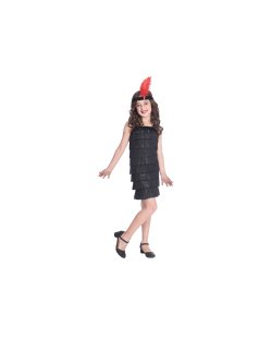 Disfraz Infantil Black Flapper Dress 8-10 Años