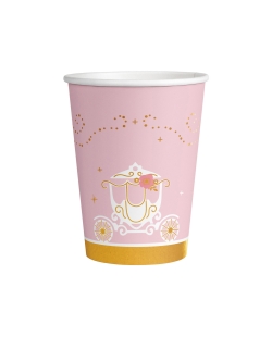 Vasos Papel 250ml Princesa Por Un Dia 