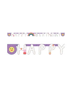 Banderin Letras Peppa Pig Party 2,1M ***OFERTA DTO NO ACUMULABLE