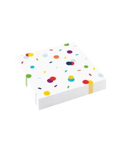 Servilletas 33cm X 33cm Confeti Bday 