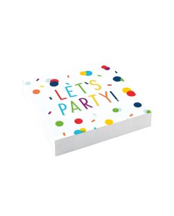 Serv/Peq 25X25 Confeti Bday 
