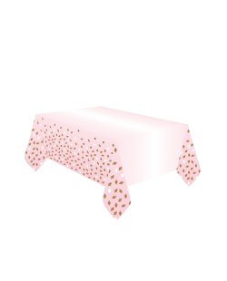 Mantel Plapel Rosa Dorado 