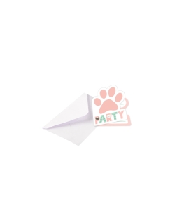 Invitaciones Y Sobres Hello Pets 8X14cm  ***OFERTA DTO NO ACUMULABLE
