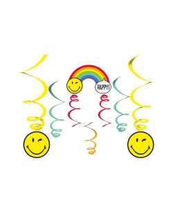 Decor. Colg. Espiral Smiley World 130cm 