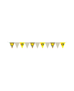 Banderin Triangulos Smiley World Papel 330X15cm 