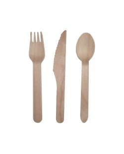 Cubiertos Fsc Woden Always Sunny 