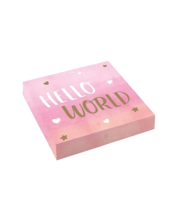 Servilletas/Med 33X33 Oh Baby Girl  ***OFERTA DTO NO ACUMULABLE