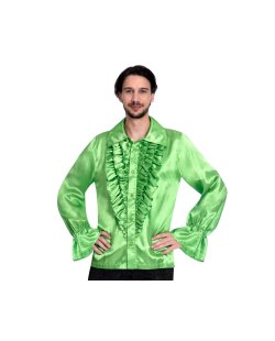 Disfraz Adulto Camisa Saten Lime Talla Xl