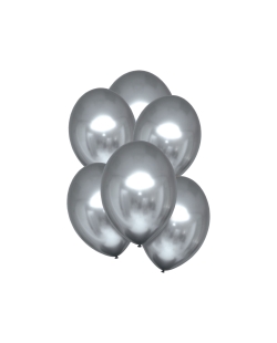 Globos Latex 28cm Satin Platinum 