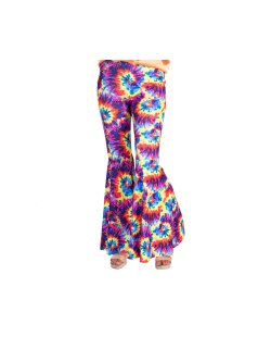 Disfraz Adulto Rainbow Tie Dye Flares Talla M 10-12