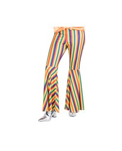 Disfraz Adulto Rainbow Striped Flares Talla Xl 16-18